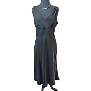 J. CREW Women's Black Silk Tricotine Sophia  Cocktail Dress Size 10